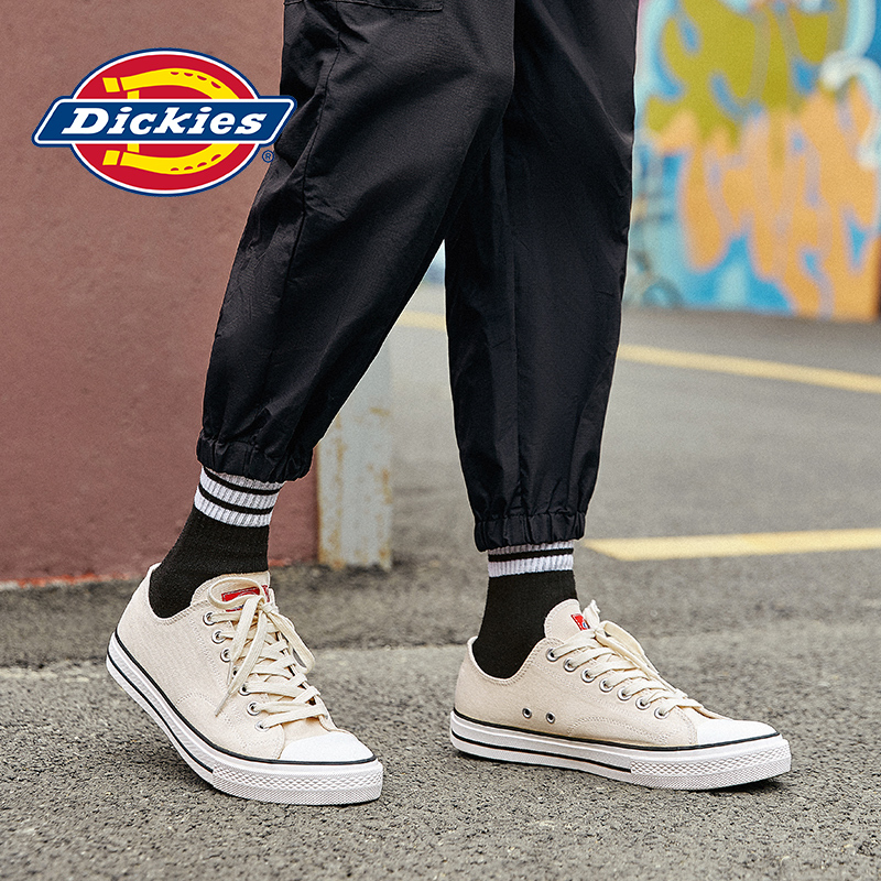Dickies男鞋春季韩版休闲帆布鞋男士低帮潮流百搭板鞋学生潮鞋子191M50LXS24S