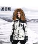 波司登女大毛领羽绒服短款新款冬鹅绒工装时尚外套