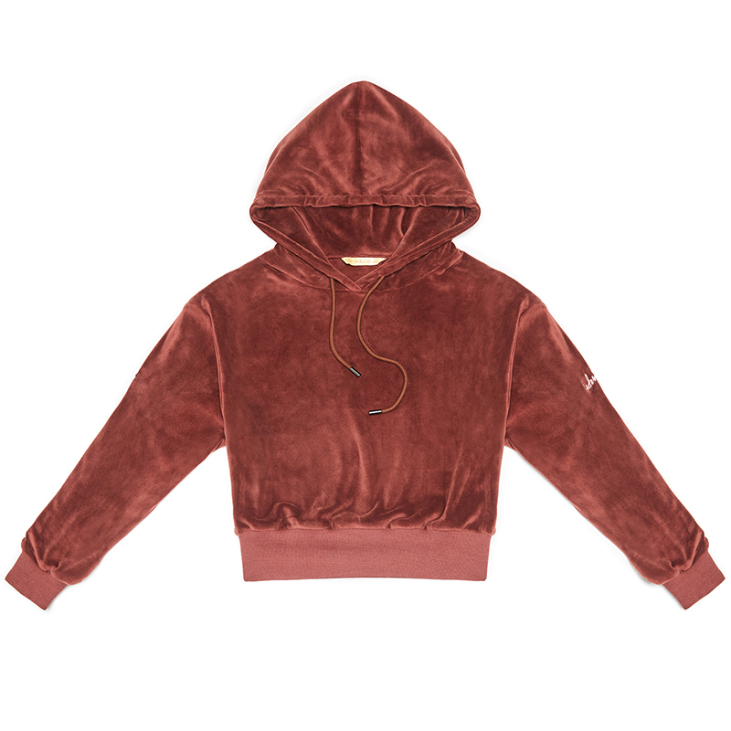 妖精的口袋y早秋加绒卫衣宽松女潮秋装2018新款时尚chic连帽上衣j