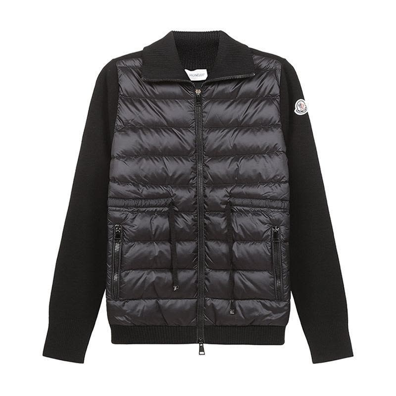 MONCLER 盟可睐女士聚酰胺/羊毛高领针织衫鹅绒薄款羽绒服外套F2