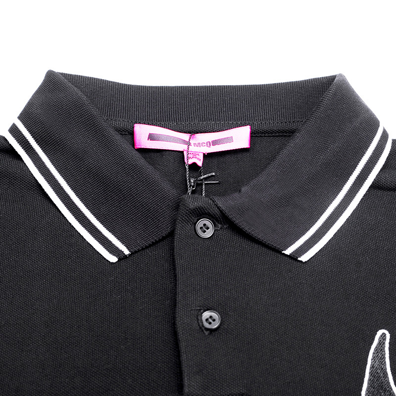 mcqalexandermcqueen亚历山大麦昆男款polo衫短袖t恤燕子款