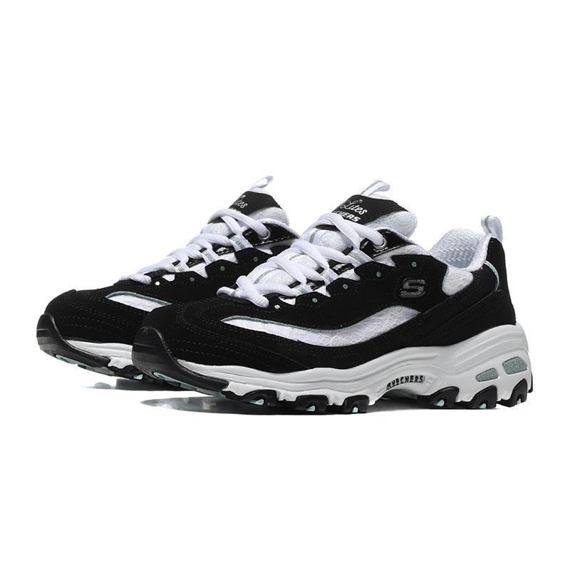 Skechers斯凯奇女鞋熊猫鞋D‘lites系列蕾丝休闲鞋11959
