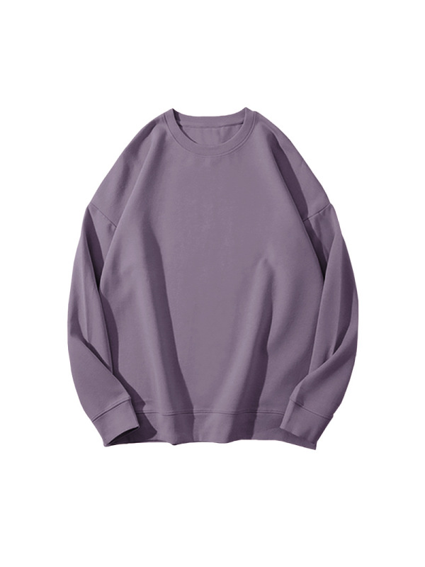 纯色加绒卫衣女秋冬韩版宽松休闲上衣T恤女学生情侣装外套打底衫