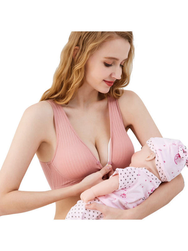 中老年文胸大码内衣无钢圈背心式纯棉前开扣妈妈薄款胸罩厂家