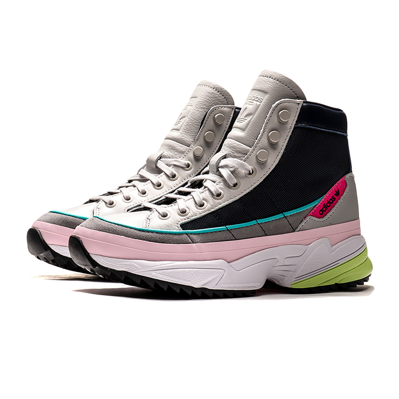 adidas阿迪达斯三叶草女鞋水原希子同款运动鞋高帮休闲鞋ef9096