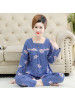 2025年秋冬季中老年妈妈睡衣女士长袖高档棉质宽松大码家居服套装