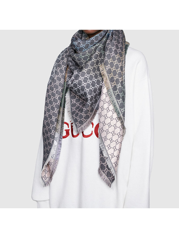 20新款 GUCCI GG提花围巾披肩558274