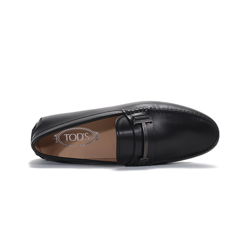 TOD’S 托德斯 男士皮革饰扣豆豆鞋皮鞋 XXM42C0DH50D90