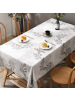 Cebapvc防水餐桌布欧美酒店桌布聚会假期晚餐厅餐遮盖布桌套防油
