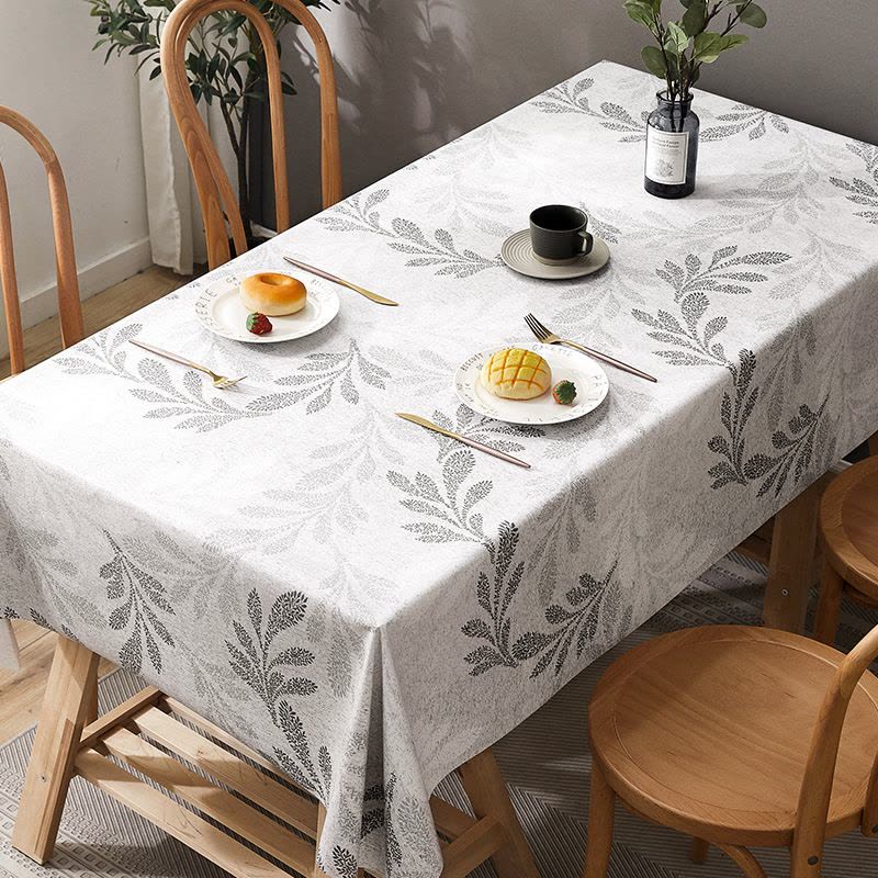 Cebapvc防水餐桌布欧美酒店桌布聚会假期晚餐厅餐遮盖布桌套防油图片