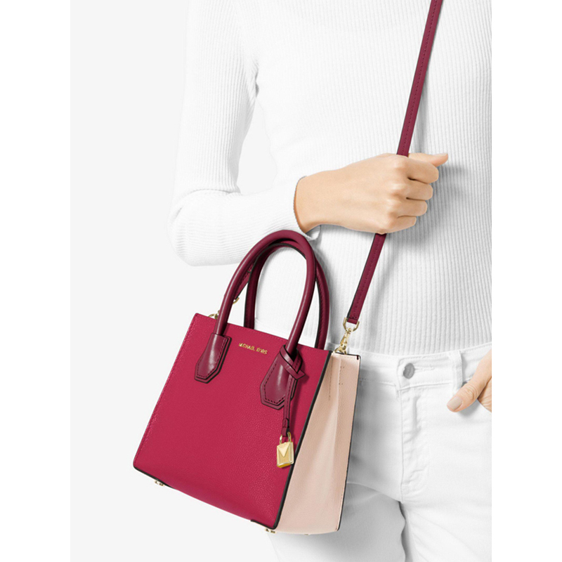 MICHAEL KORS 迈克·科尔斯 Mercer 新款 皮革 欧美时尚 敞口小号手袋手提包 女30S7GM9M2L