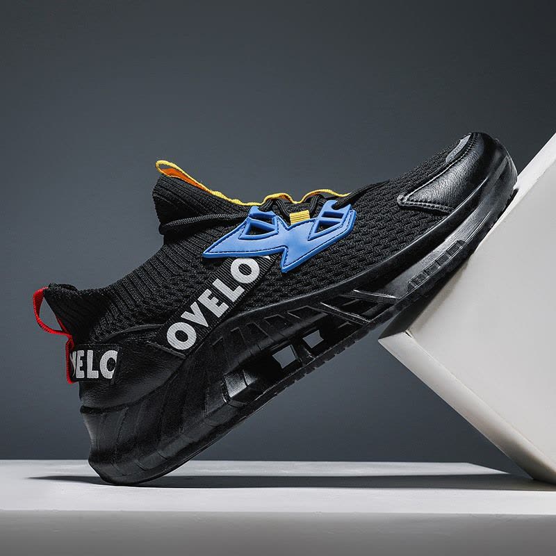 Ceba飞织透气男士休闲椰子鞋2021韩版街头个鞋增高网布跑步球鞋图片