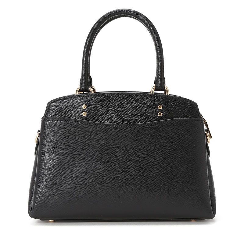 COACH 蔻驰 Lillie 女士斜挎包 通勤手拎包 字母马车标粒面皮F91146金扣