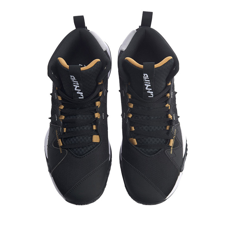 李宁暴风outdoor男子减震中帮篮球场地鞋abpq009-2