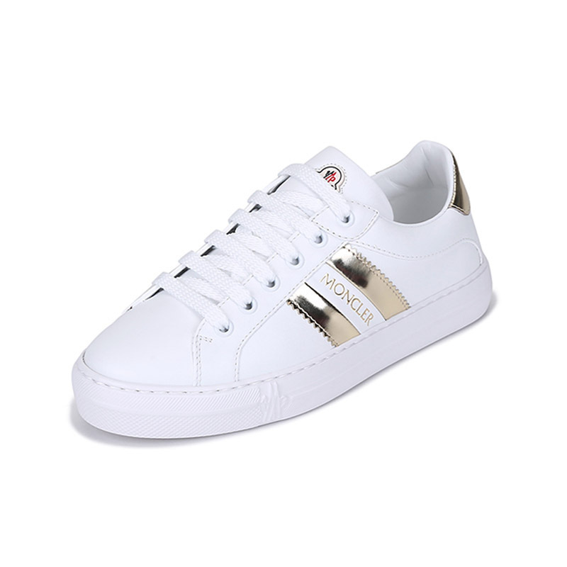 盟可睐/蒙口 MONCLER 女士皮革ARIEL系带休闲运动鞋板鞋小白鞋4M70400 02SYQ