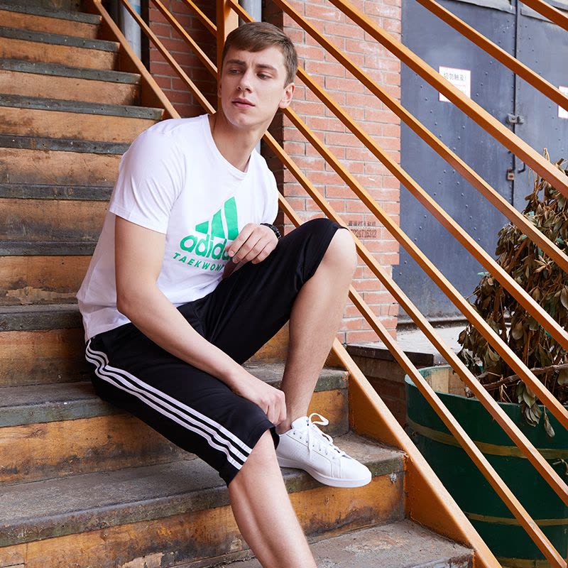 adidas阿迪达斯跆拳道休闲男装圆领运动短袖速干跑步T恤ADICTT-WGN-1图片