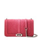 瑞贝卡·明可弗REBECCA MINKOFF CHEVRON QUILTED LOVE女士斜挎包HH18ECQX08银扣