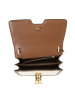预订 BURBERRY TB 专属标识双色帆布拼皮革锁扣包单肩包斜挎包 小号 21*6*16CM