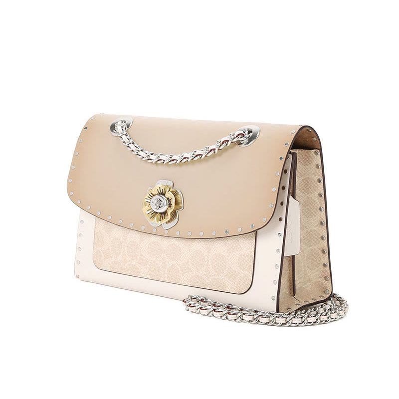 20新款 COACH 女士单肩斜挎包 967 牛皮革\涂层帆布图片