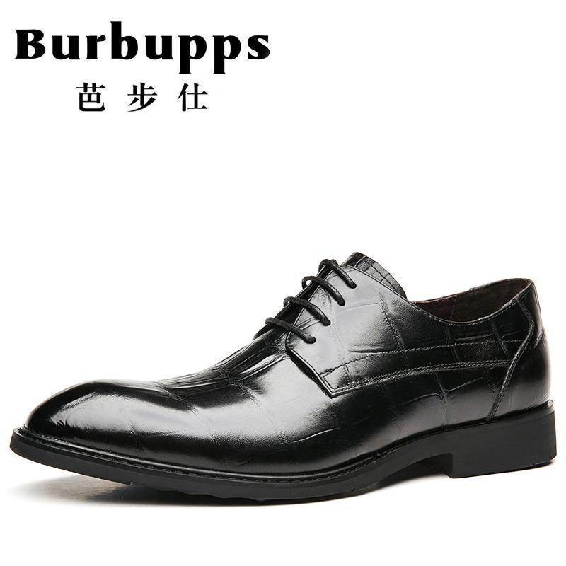 法国芭步仕Burbupps 2019春尚新男士新款真皮商务正装时尚皮鞋