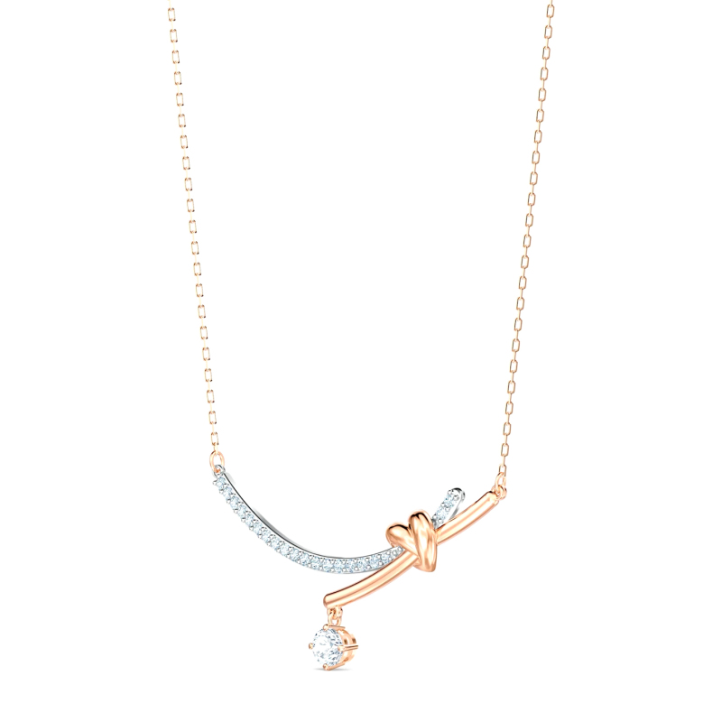 swarovski施华洛世奇20年新款王一博系列微笑扭结爱心项链女士人造