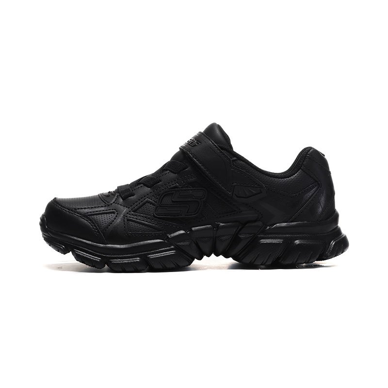 Skechers斯凯奇男童运动鞋魔术贴轻便透气跑步鞋998095L 998095L/BBK黑色