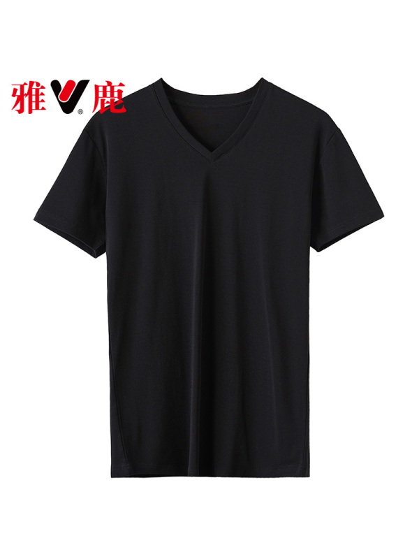 yaloo/雅鹿男装 棉 T恤男 柔软舒适 吸汗透气