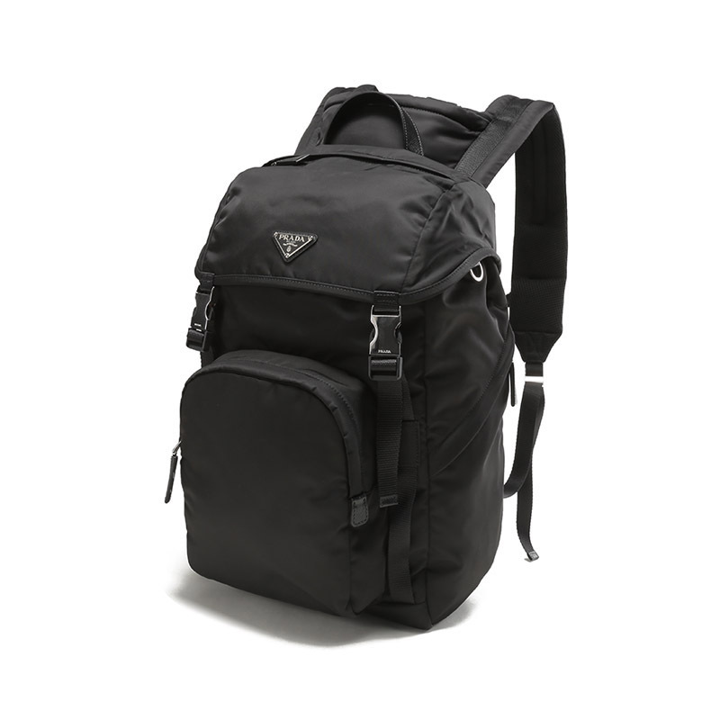 普拉达prada男士renylon再生尼龙手提双肩包背包2vz1352dmg