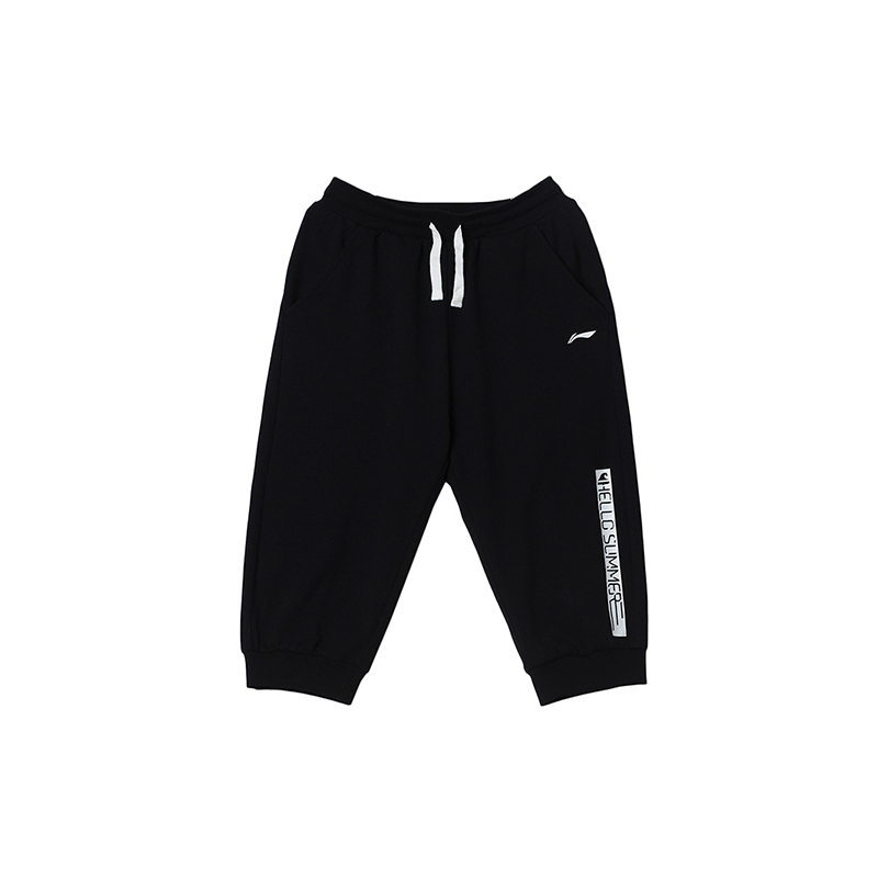 LI-NING KIDS 男童大童吸湿收口运动七分裤
