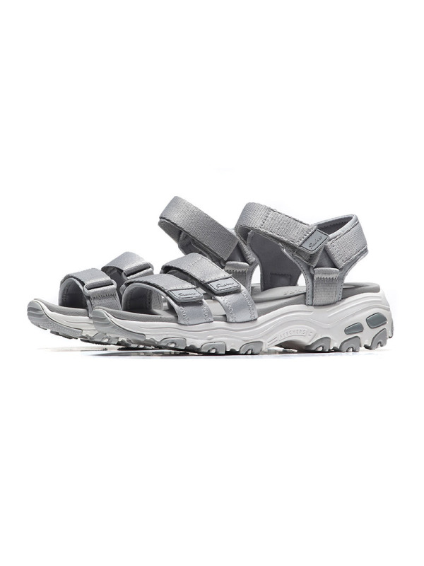 【自营】Skechers斯凯奇女凉鞋D‘lites厚底魔术贴休闲鞋31514