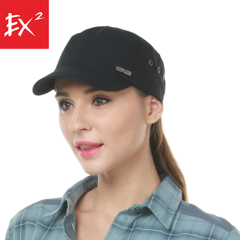 EX2伊海诗帽子男女同款帽围可节简约军帽
