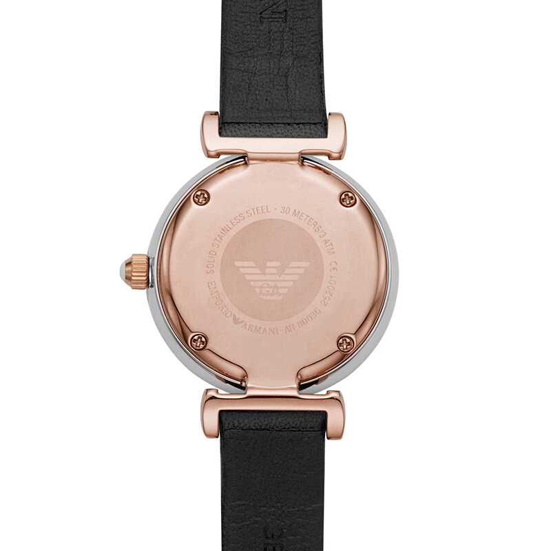 阿玛尼(EMPORIO.ARMANI)手表礼盒套装时尚休闲石英表女士腕表AR80036