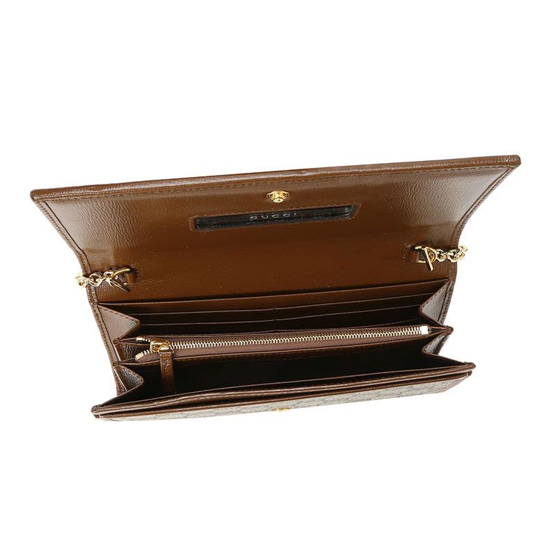 古驰GUCCI Gucci 1955 老花款 链条包621888 金扣 女士单肩斜挎包图片