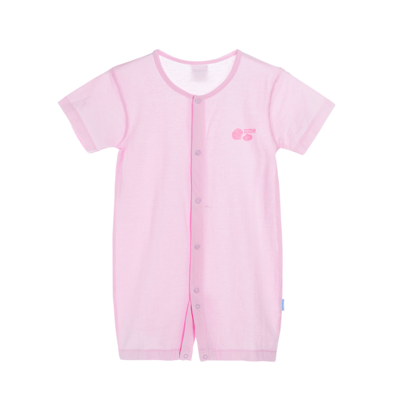 贝贝怡婴儿连体衣夏季纯棉透气新生儿衣服男女宝宝哈衣爬服BB122