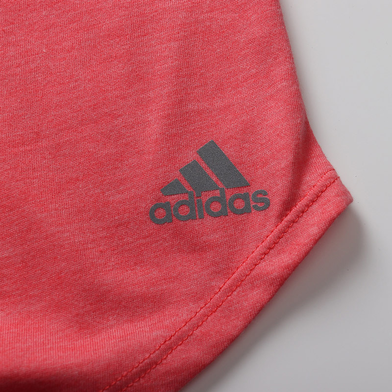 自营adidas阿迪达斯女子短袖t恤跑步健身瑜伽运动服dn8080红色l