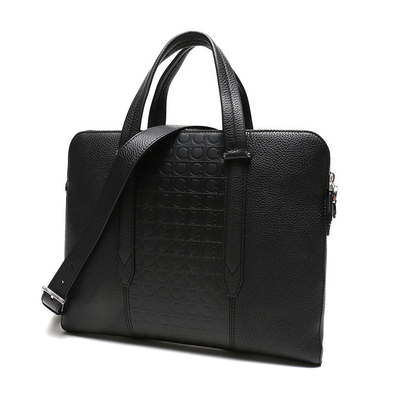 salvatoreferragamo菲拉格慕男士牛皮公文包手提单肩斜挎包240870