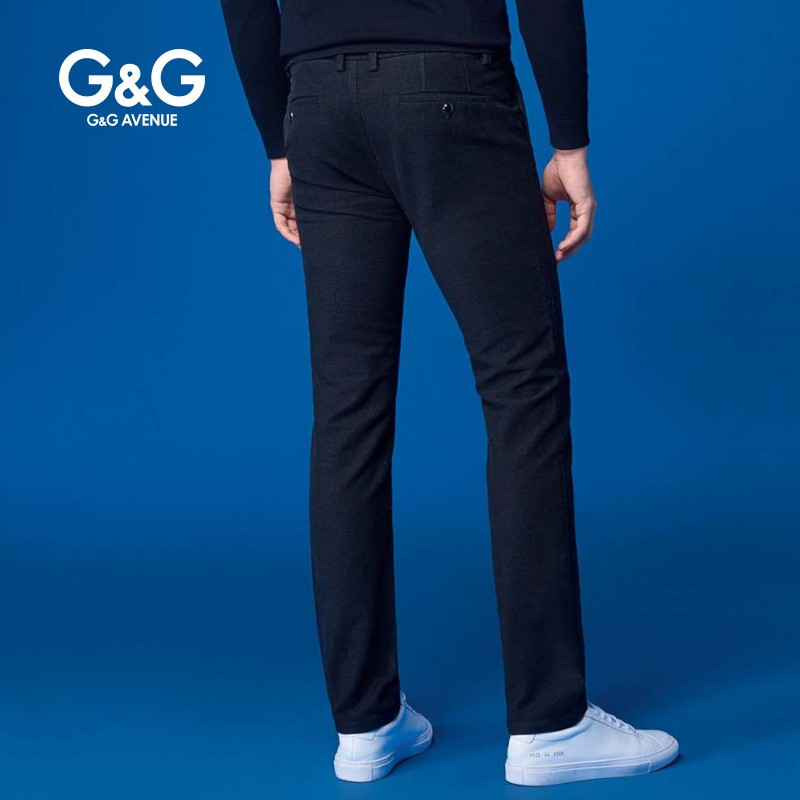 G＆G 男士秋季新品裤子男修身小脚休闲裤弹力商务秋冬款简约长裤