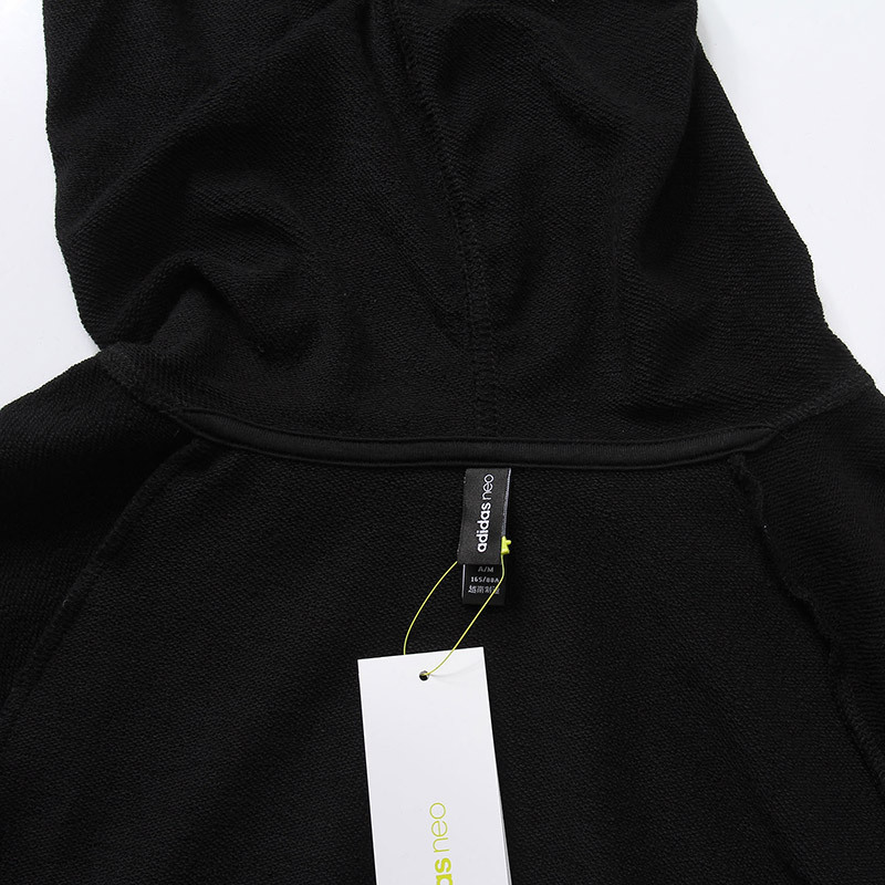 Adidas/阿迪达斯 NEO 女子卫衣 秋季 运动休闲连帽套头衫CV7308 CV7308黑色 L