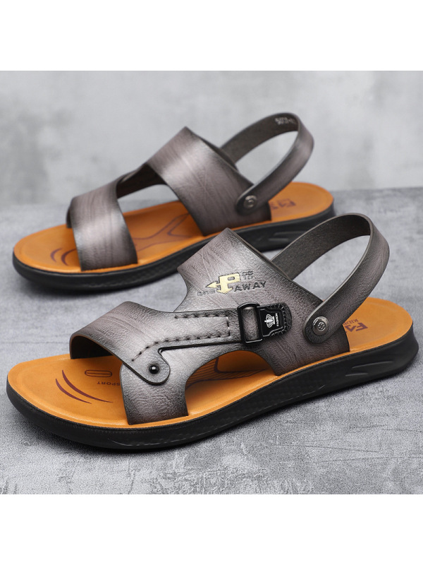 2025夏季沙滩鞋男潮流新款两用软底防滑休闲凉鞋子男外穿休闲拖鞋