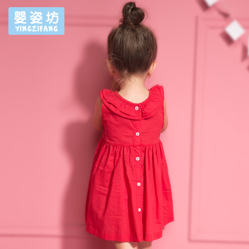 女童夏季新款连衣裙小女孩背心裙子 儿童韩版女宝宝公主裙潮礼服