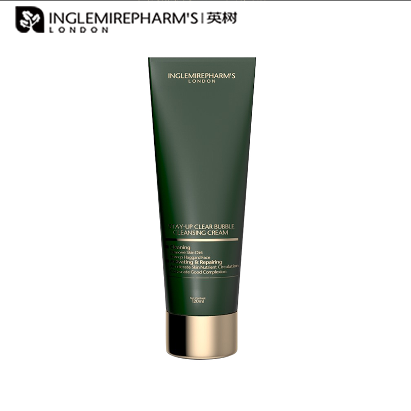 英树熬夜净透泡沫洁面霜120ml 深层清洁洗面奶女提亮肤色补水保湿