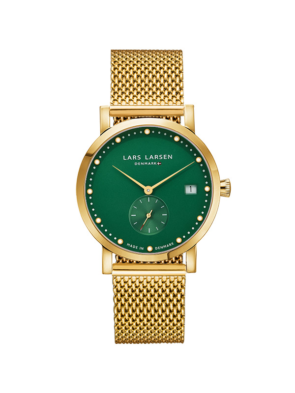 【黄一琳同款】lars larsen 拉尔森 丹麦原产 蓝宝石镜面大表盘波点