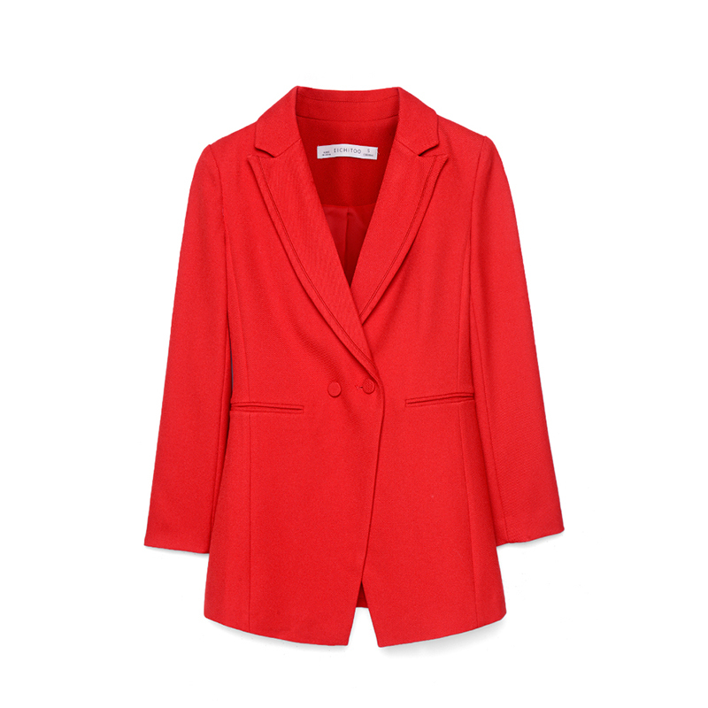 2019爱居兔春季女装修身休闲西服外套