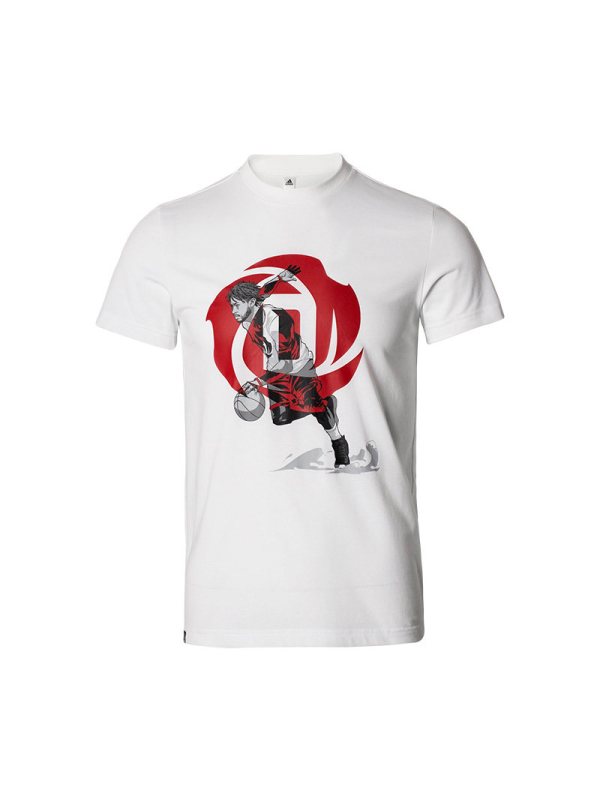 Adidas阿迪达斯2019夏季新款男子罗斯篮球运动休闲短袖T恤DU6296