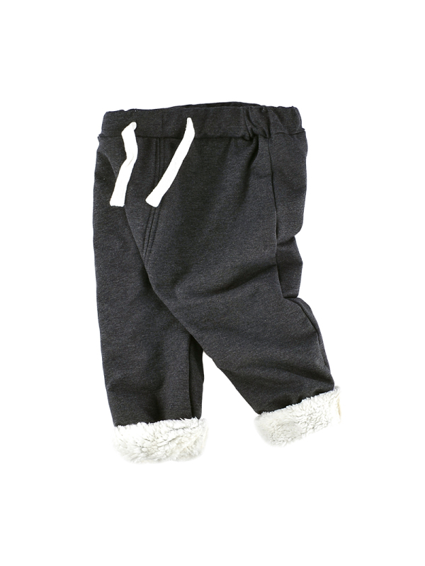 angeeb宝贝心语宝宝秋冬加绒保暖裤男女童外出PP棉裤