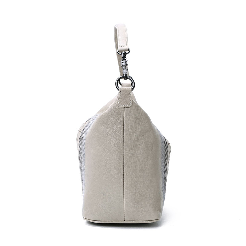 Bottega Veneta/葆蝶家 编织Madras条纹 单肩包 239988