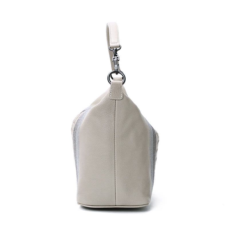 Bottega Veneta/葆蝶家 编织Madras条纹 单肩包 239988图片