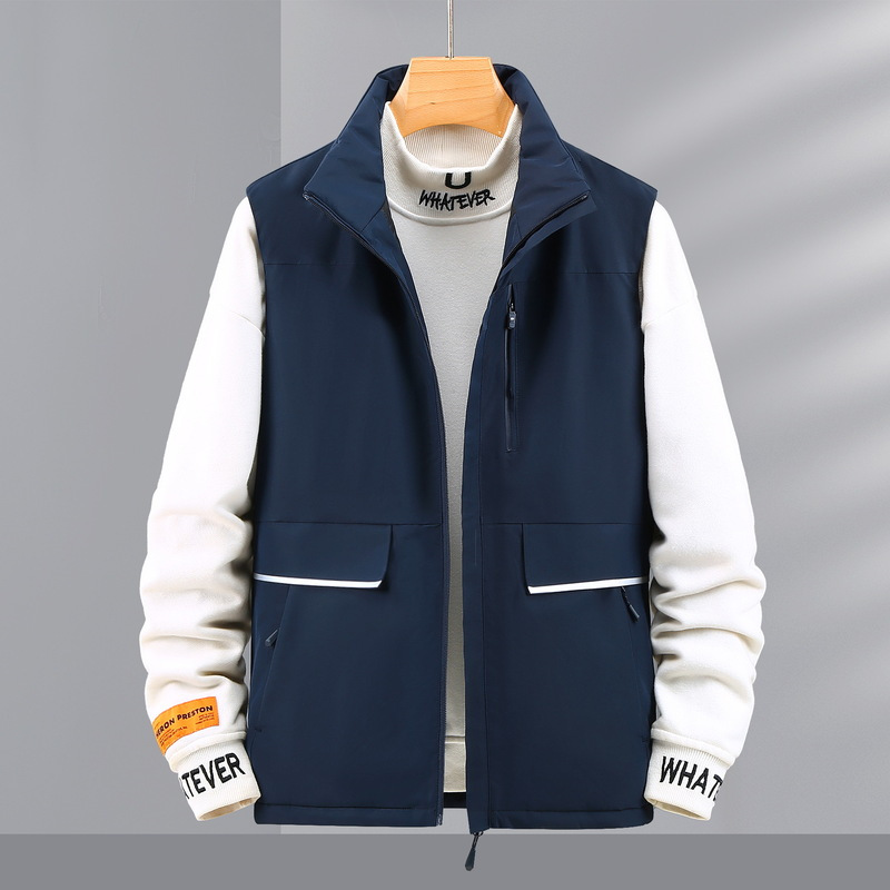 ceba男士马甲秋冬季加厚保暖坎肩外套青年百搭上衣大码休闲男装