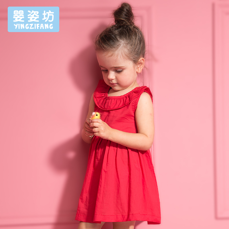 女童夏季新款连衣裙小女孩背心裙子 儿童韩版女宝宝公主裙潮礼服