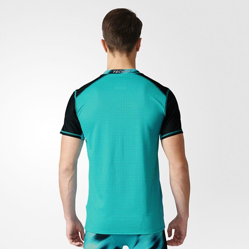 adidas阿迪达斯男子透气训练紧身服健身短袖T恤-BK3551图片